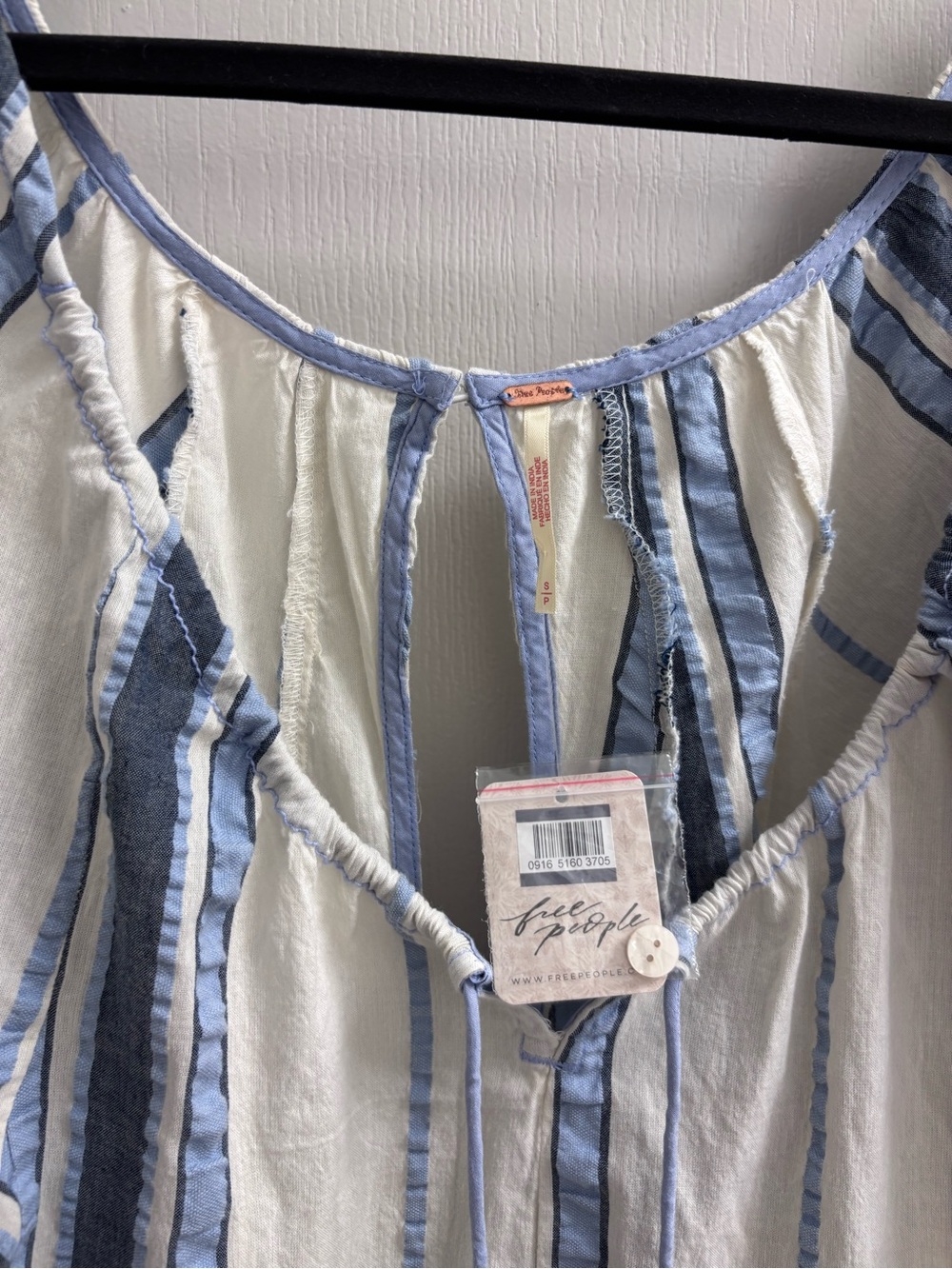 NWT Free People Bop Around Stripe Romper
Color: Seaside Stripe Ivory - Picture 10 of 12